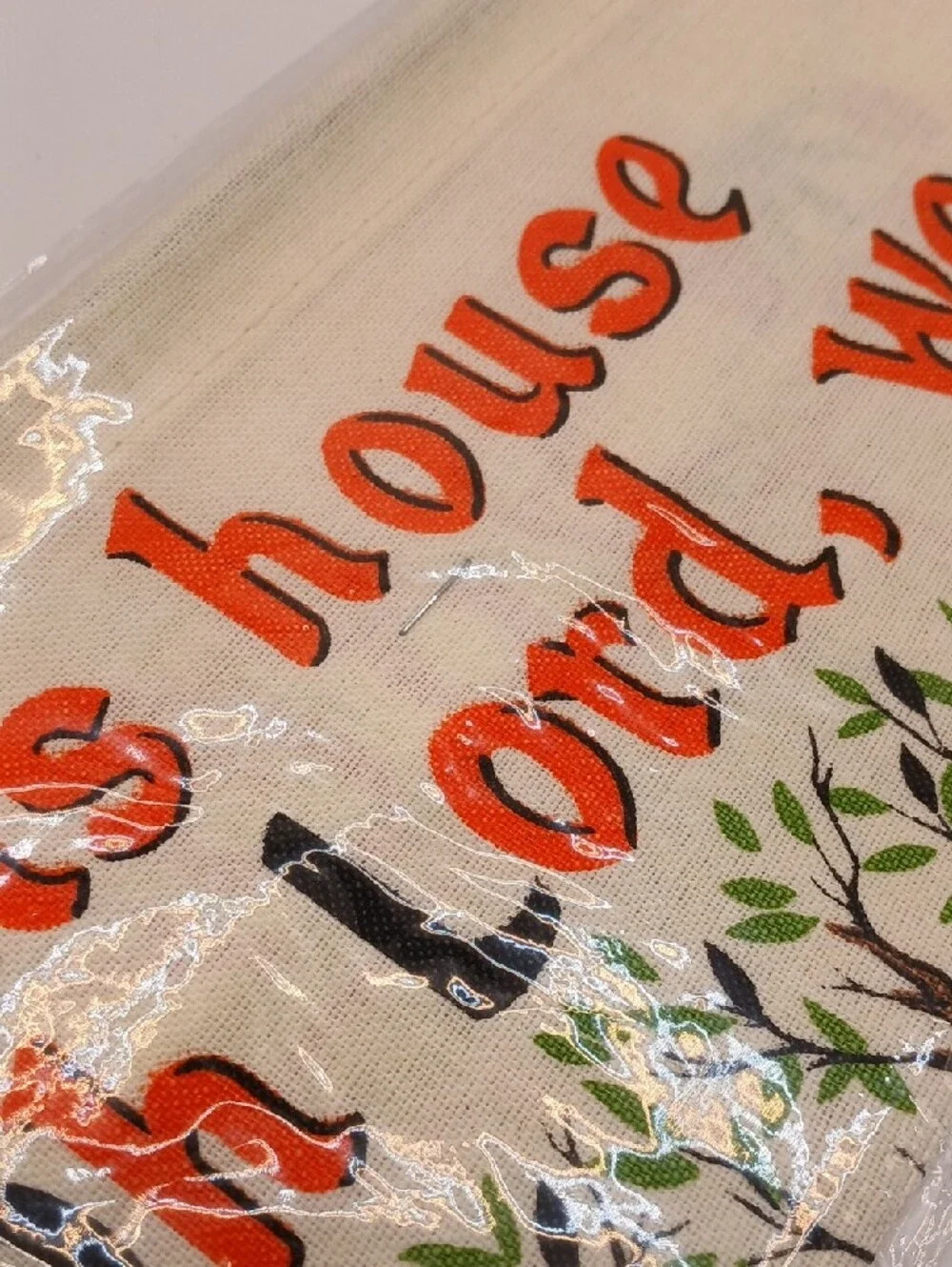 Vintage 1985 Calendar Wall Hanging Tea Dish Towel
